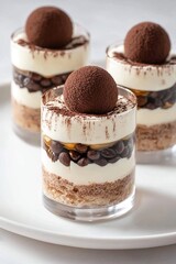 Elevating dessert with deconstructed tiramisu showcasing layers of mascarpone and rich espresso