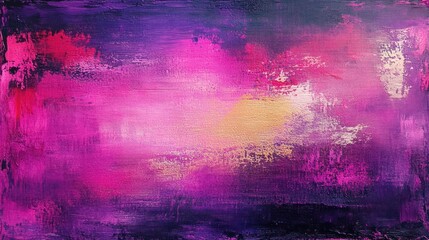 Obraz premium Abstract Pink Purple Gold Impasto Painting Texture