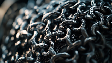 Intricate Close-Up of Medieval Chainmail Armor – Detailed View of Historical Metal Craftsmanship