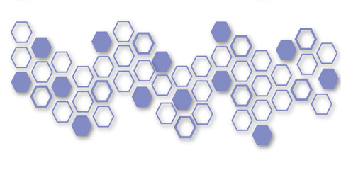 Abstract colourful hexagon technology geometric pattern concept white background. Use for template, wallpaper, website vector illustration.