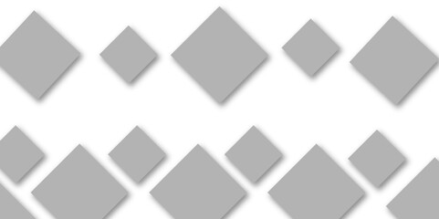 Modern  square box frame design concept white background.