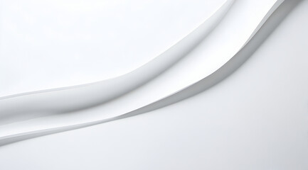 Obraz premium Minimalistic White Paper Layers with Soft Shadows for Clean Background or Graphic Design Use