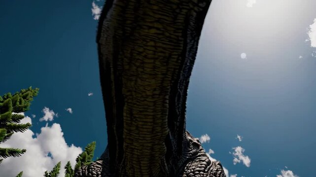 Carnotaurus dinosaur in the wilderness