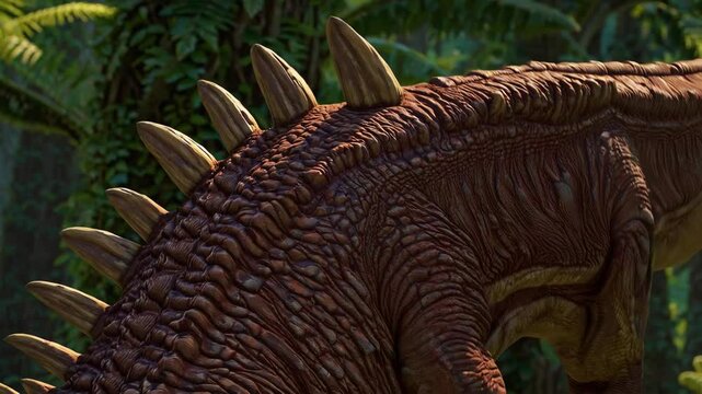 Carnotaurus dinosaur in the wilderness