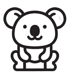 Obraz premium Adorable Koala Bear Cartoon Illustration