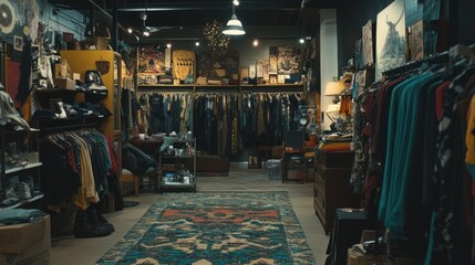 Bohemian Boutique Clothing Store Interior Design