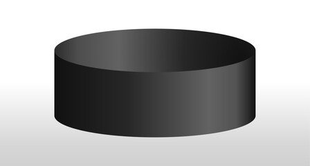 Black podium circle 3d Empty stage, product platform background, Vector illustration