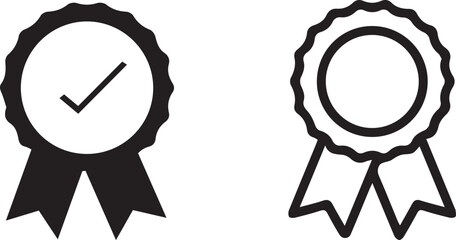 approval stamp, award badge, quality control icon, validation emblem, certification symbol, mark, endorsement label, authenticated emblem