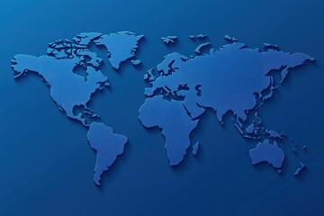 modern conceptual blue world circuit