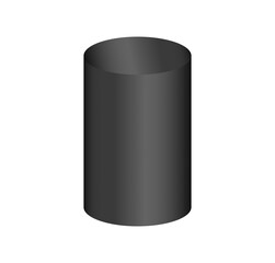 Black podium circle 3d Empty stage, product platform background, Vector illustration