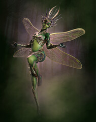 Little Dragon-Fly Fairy, 3d Computer Graphics