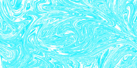 Liquify Swirl white and sky blue Color Art Abstract Pattern white and blue marble texture and background design .glossy liquid acrylic paint texture background design .