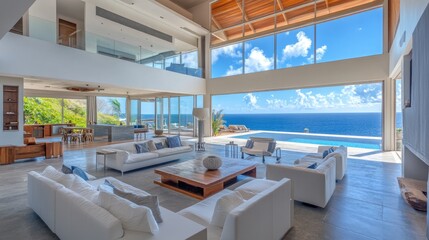 Oceanfront Luxury Villa, Breathtaking Views and Modern Design