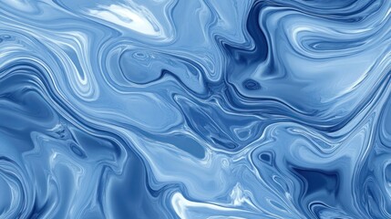 Abstract Blue Swirling Marble Texture Design