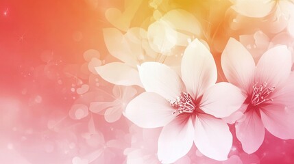 Delicate Pink Flowers Softly Bloom in a Gentle Breeze