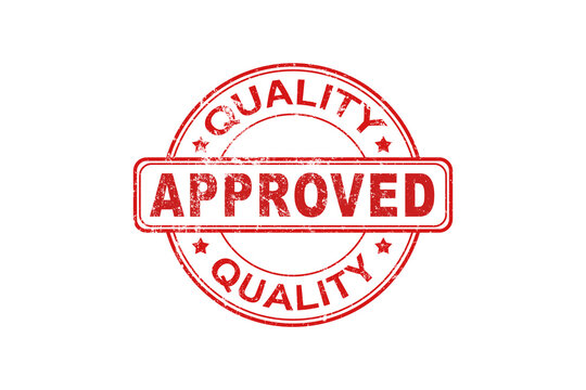 Approved grunge rubber stamp on white, vector illustration