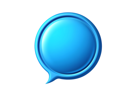 blue sms icon  isolated on transparent background - Powered by Adobe