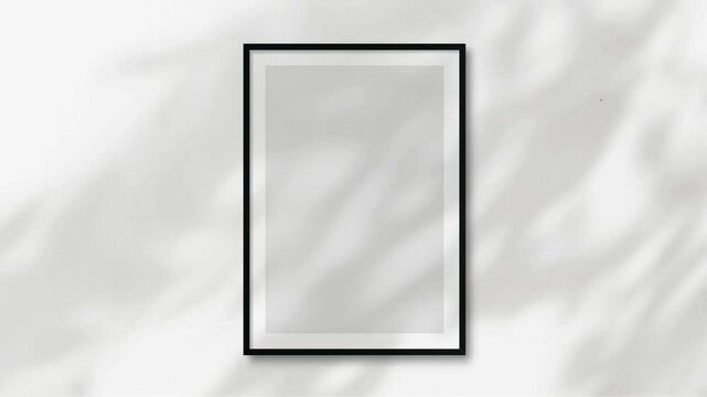 Video Frame Mockups, Empty poster frame mockups