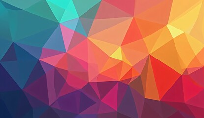 Obraz premium Colorful geometric mosaic pattern design with abstract shapes and seamless texture