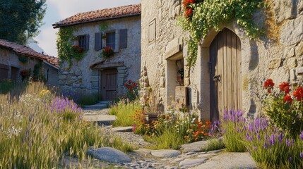 street in the town of island