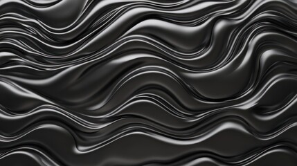 Obraz premium Abstract Black Wave Pattern Background Design