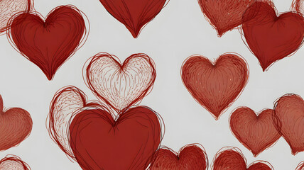 red heart background