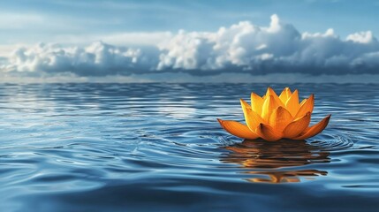 Serene Water Lily: A Moment of Tranquility