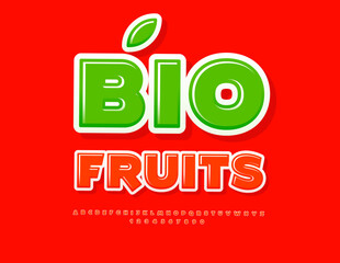 bio fruits., emblem, logo, typography, typeface, abstract, abc, antioxidants, apple, citrus, crisp, delicious, dessert, exotic, farm fresh, farmers market, flavorful, fresh, garden fresh, grapes, harv