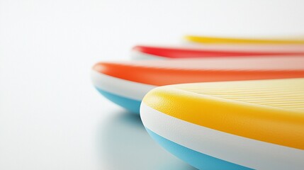 Colorful Inflatable Stand-Up Paddle Boards Ready for Summer Fun