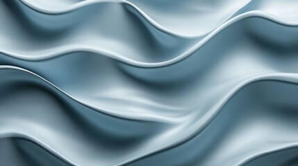 Obraz premium Abstract Blue Fabric Waves Soft Texture