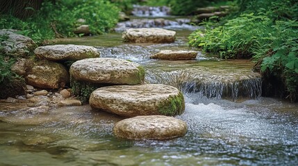 Stepping Stones Across a Creek