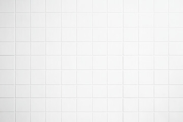 Abstract white ceramic mosaic tile wall texture background in kitchen bathroom toilet or living room

