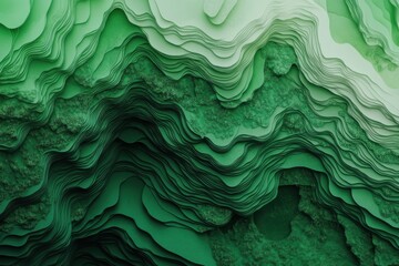 Fototapeta premium Abstract multilayered green background for highresolution designs