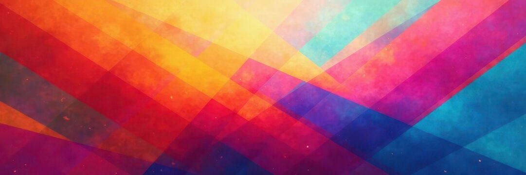 Intersecting lines form vibrant, multicolored shapes , energy, color, futuristic