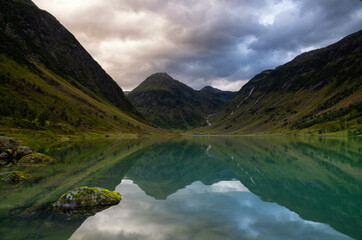 Lake Anestolsvatnet near Sogndal in Norway