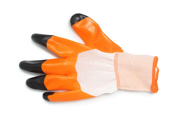 single new protective glove isolated