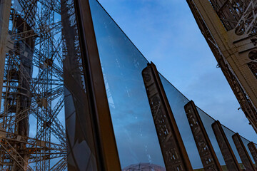 Eiffel Tower from Below – Iconic Paris Landmark in High-Resolution - vintage Eiffel Tower