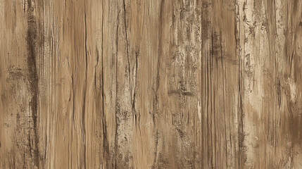 Tough, Weathered Wood Plank Texture with Coarse Grain Lines, Uneven Edges, and Rich Brown Hues, Perfect for Achieving Natural, Hard-Worn Rustic Charm