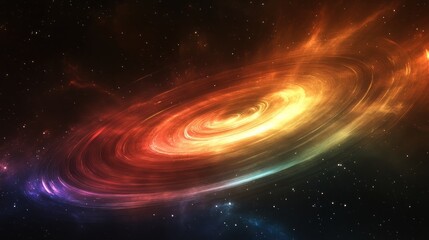 Obraz premium Cosmic Swirl A Vibrant Nebula In Deep Space