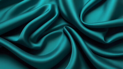 Obraz premium aqua luxury drapery background 