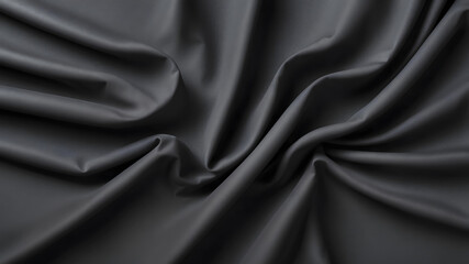 Fototapeta premium black wrinkled drapery background 