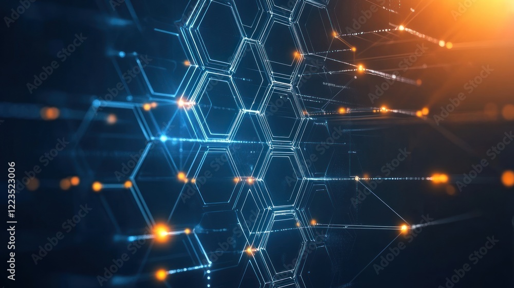 Poster Abstract Hexagon Network Digital Data Structure