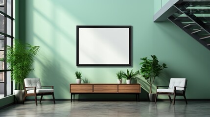 modern living room with sofa HD 8K wallpaper Photographic Image