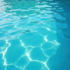 Obraz premium Serene summer water with a subtle ripple effect, blue, serenity