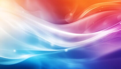 Naklejka premium Smooth blue , orange and purple gradient background with a blur effect