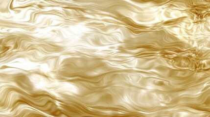 Fototapeta premium Abstract Golden Swirling Wave Pattern Background