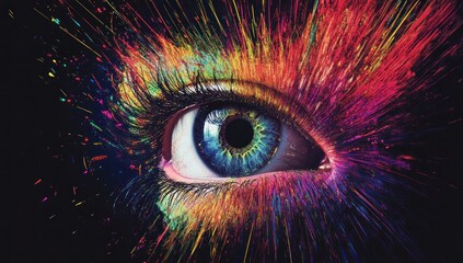 Vibrant Eye: A Symphony of Color and Light
