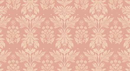 Dreamy Pastel Folk Flowers & Plants, Seamless Pattern, Naive Girly Psychedelic Botanical Design