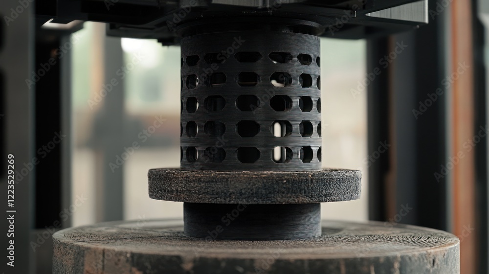 Poster 3d printed component industrial machine part