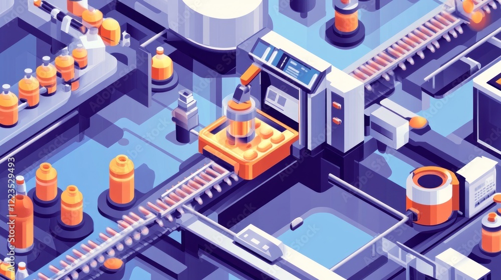 Aufkleber automated bottle filling production line system